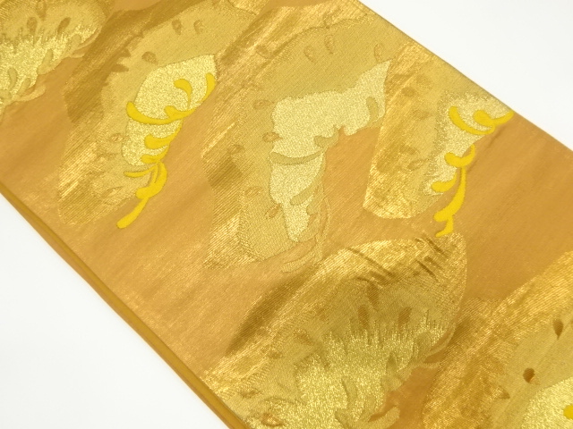 アンティーク　笠松模様織り出し袋帯（材料）